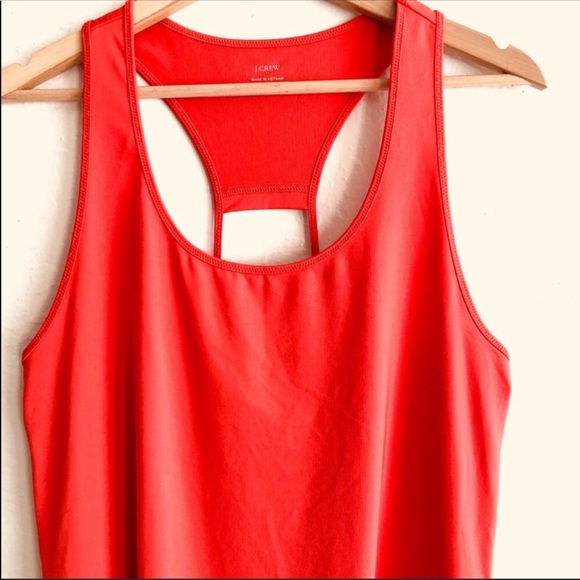 J. Crew Factory coral tank top with cutout Medium - Picture 4 of 8